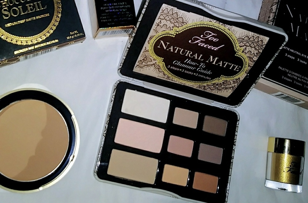Too Faced Natural Matte Palette, Bronzer & Glitter